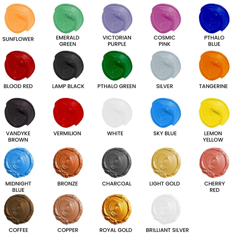 BLUEBIRD Fabric Paint, Light Gold, 16.9 Fl Oz, Permanent Fabric Paints for Clothes, Furniture Upholstery - Image 5